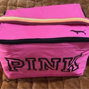 Victoria's Secret Pink Lunch Bag - Bright Pink and Black